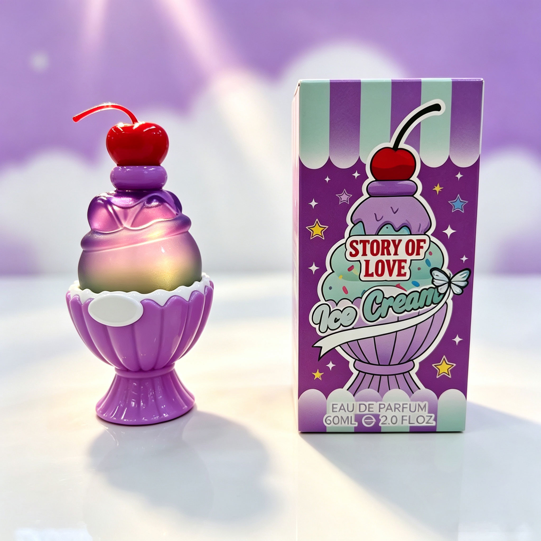 Perfume Fragrance Bottle - Cute Ice Cream Shaped Eau De