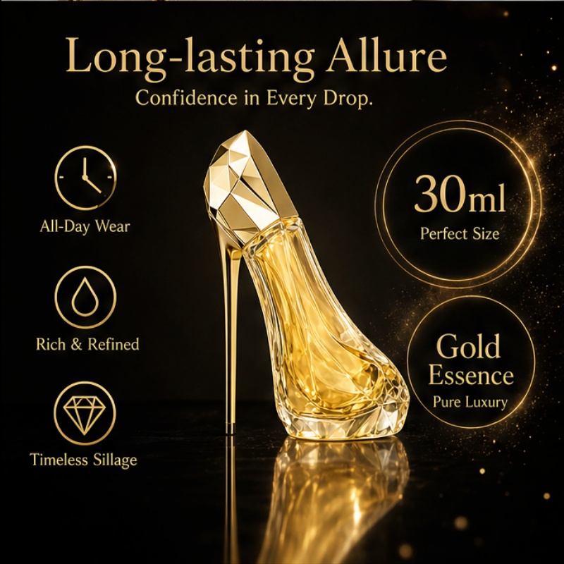 Luxurious golden high-heeled s - Perfume Fragrance Bottle ulasan dan harga
