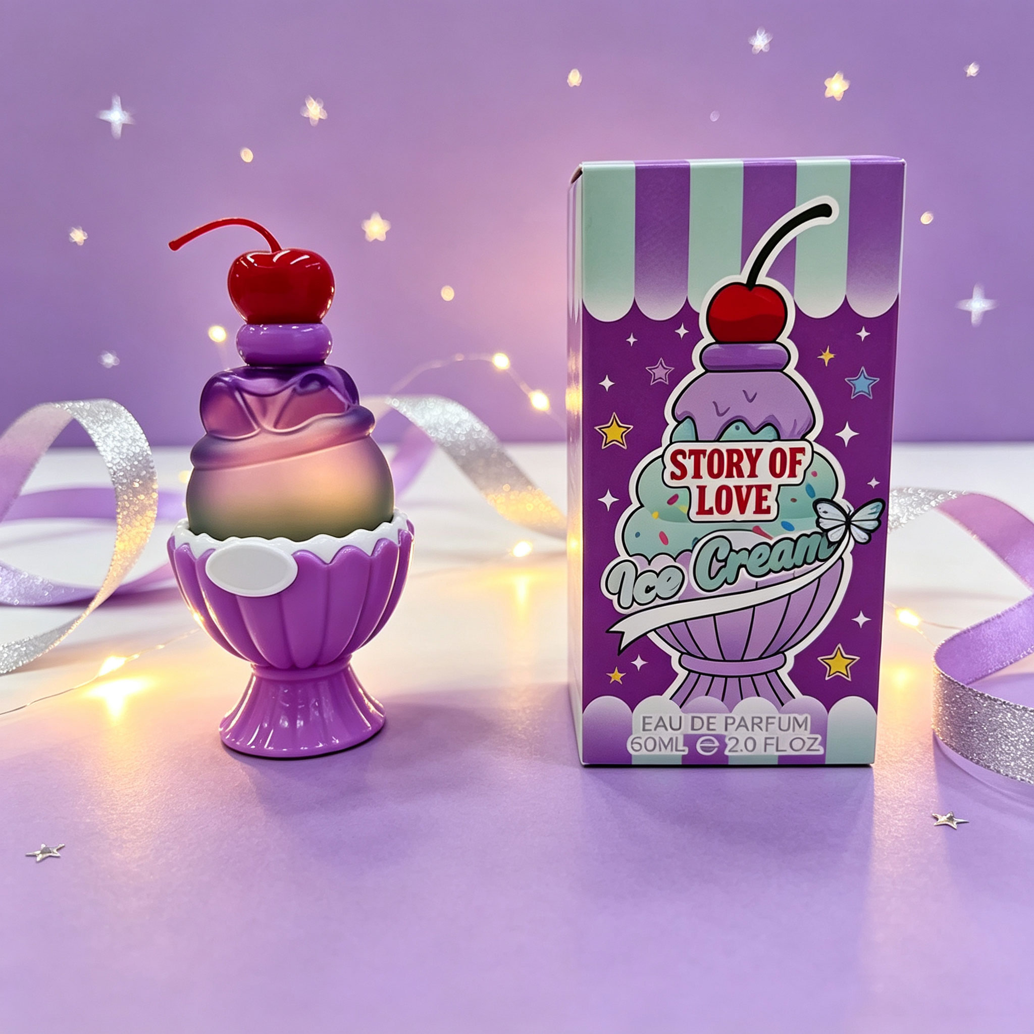 Cute Ice Cream Shaped Eau De P - Perfume Fragrance Bottle ulasan dan harga
