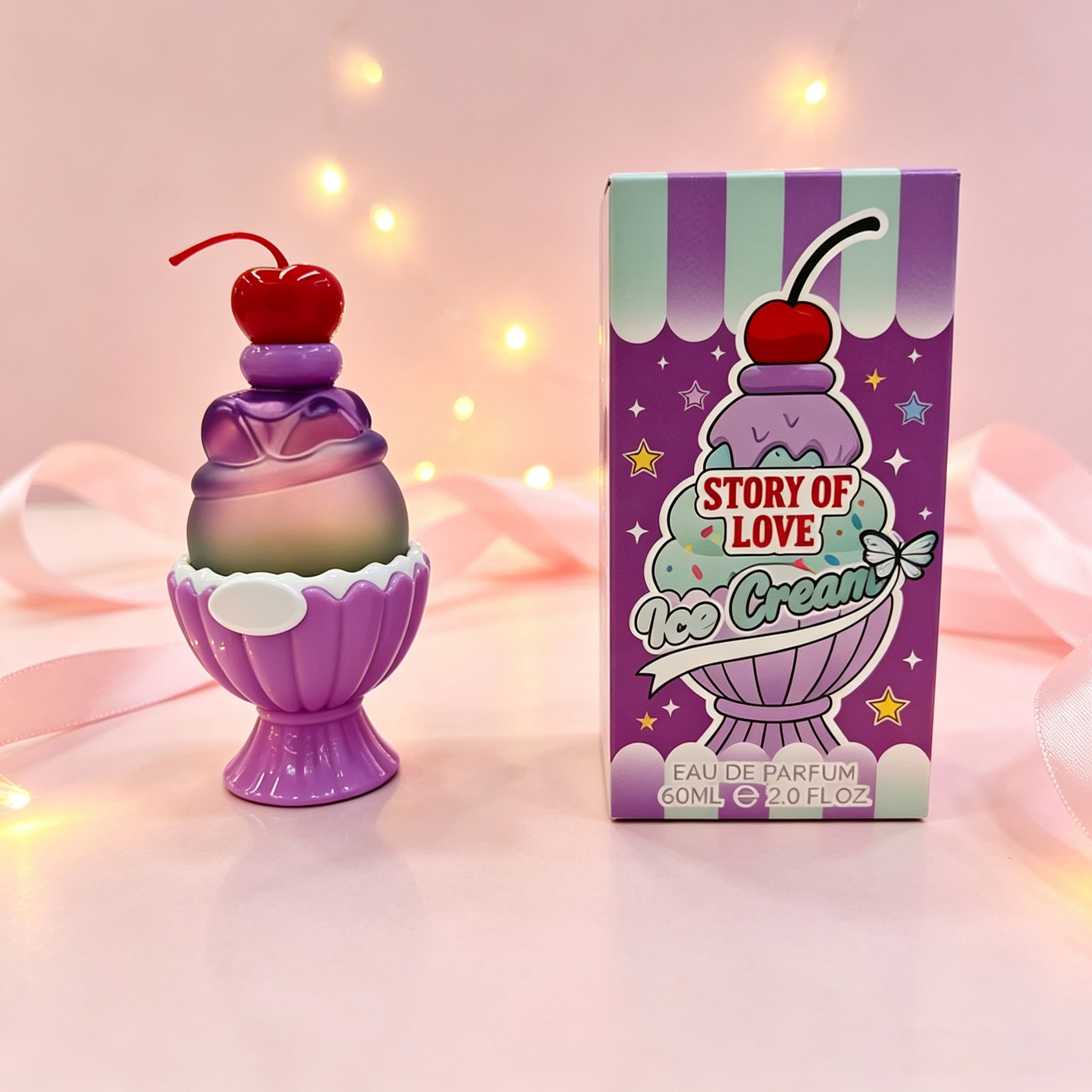 Cute Ice Cream Shaped Eau De P - Perfume Fragrance Bottle ulasan dan harga