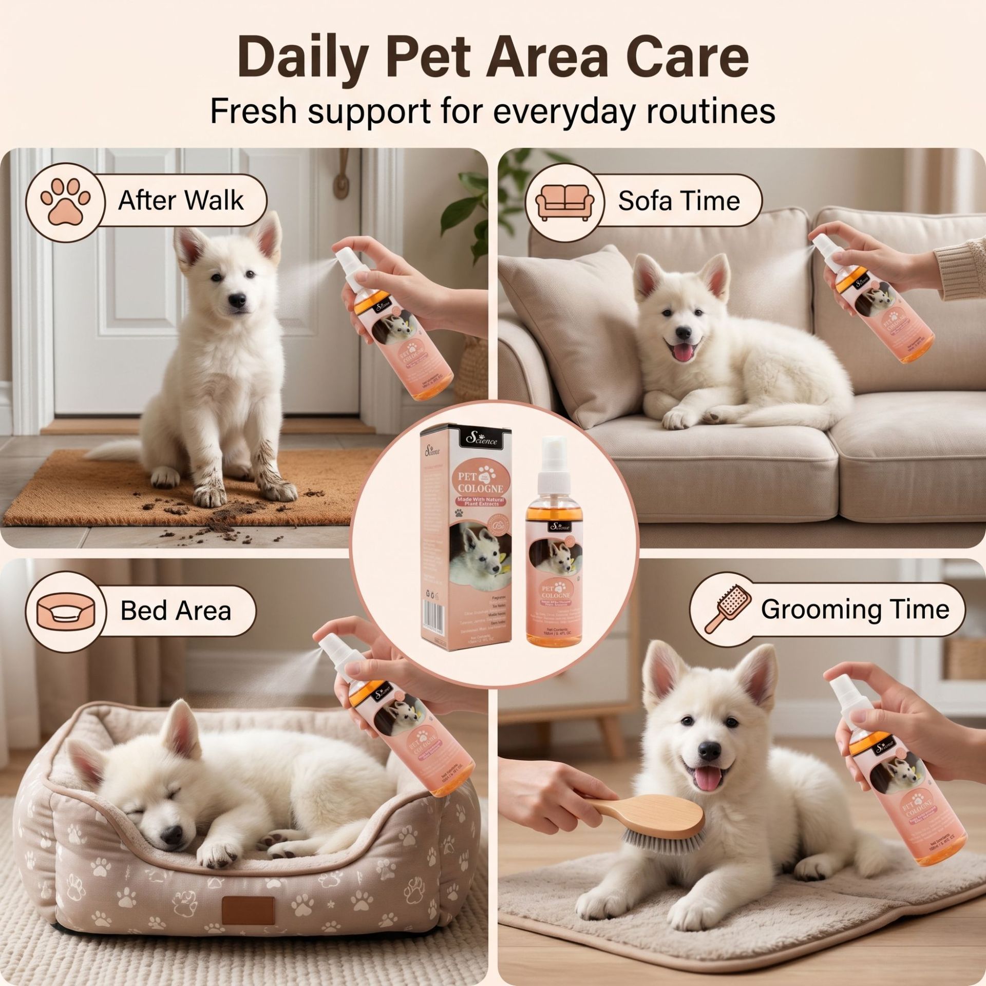 100 MLPet Odor Eliminator Spra - Perfume Fragrance Shampoo ulasan dan harga
