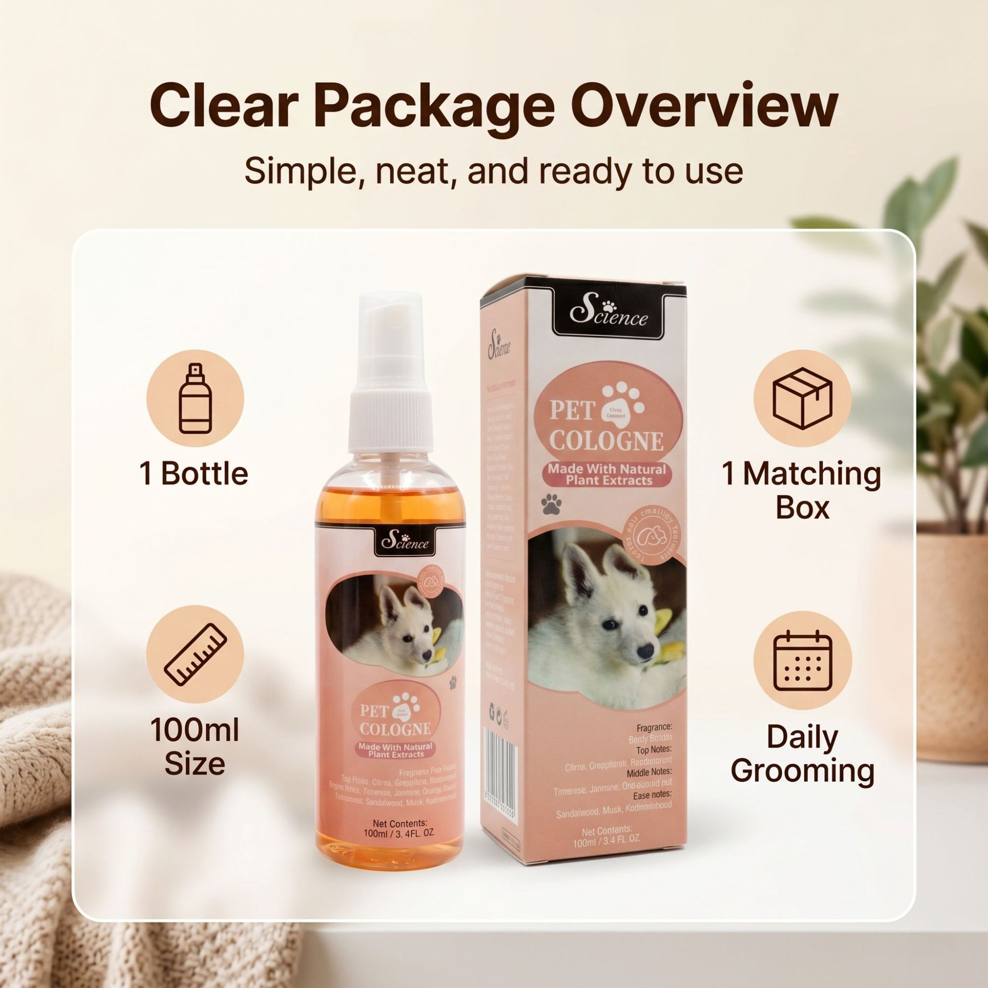 100 MLPet Odor Eliminator Spra - Perfume Fragrance Shampoo ulasan dan harga