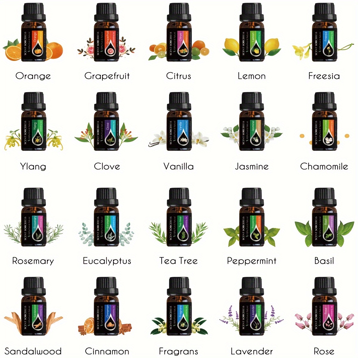 20pcs/set Black Classic Essent - Perfume Fragrance Essence ulasan dan harga