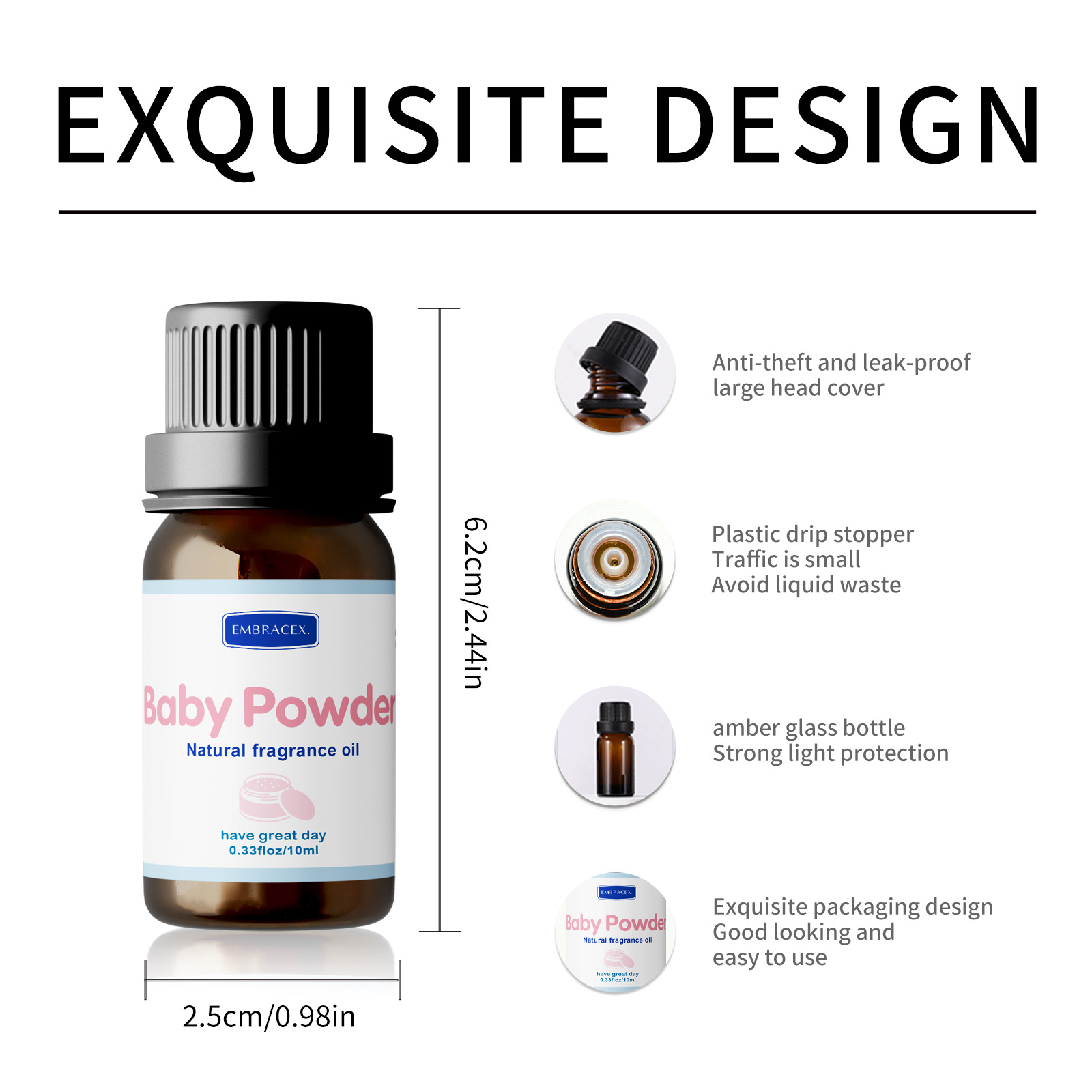 10ml Baby Powder Essential Oil - Perfume Fragrance Essence ulasan dan harga